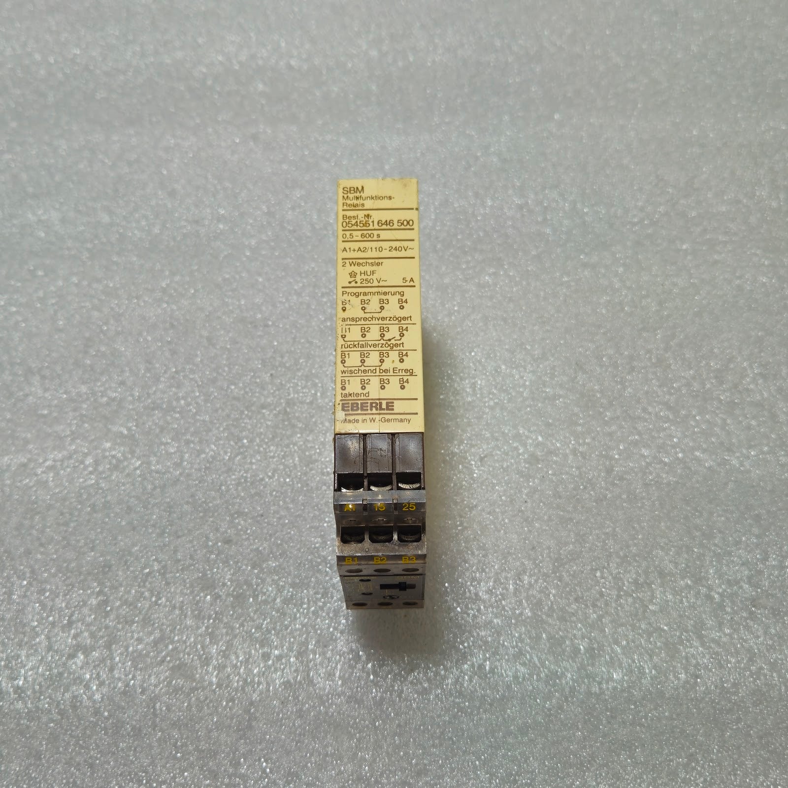 EBERLE SBM MULTIFUNCTION RELAY 054551 646 500 110-240V