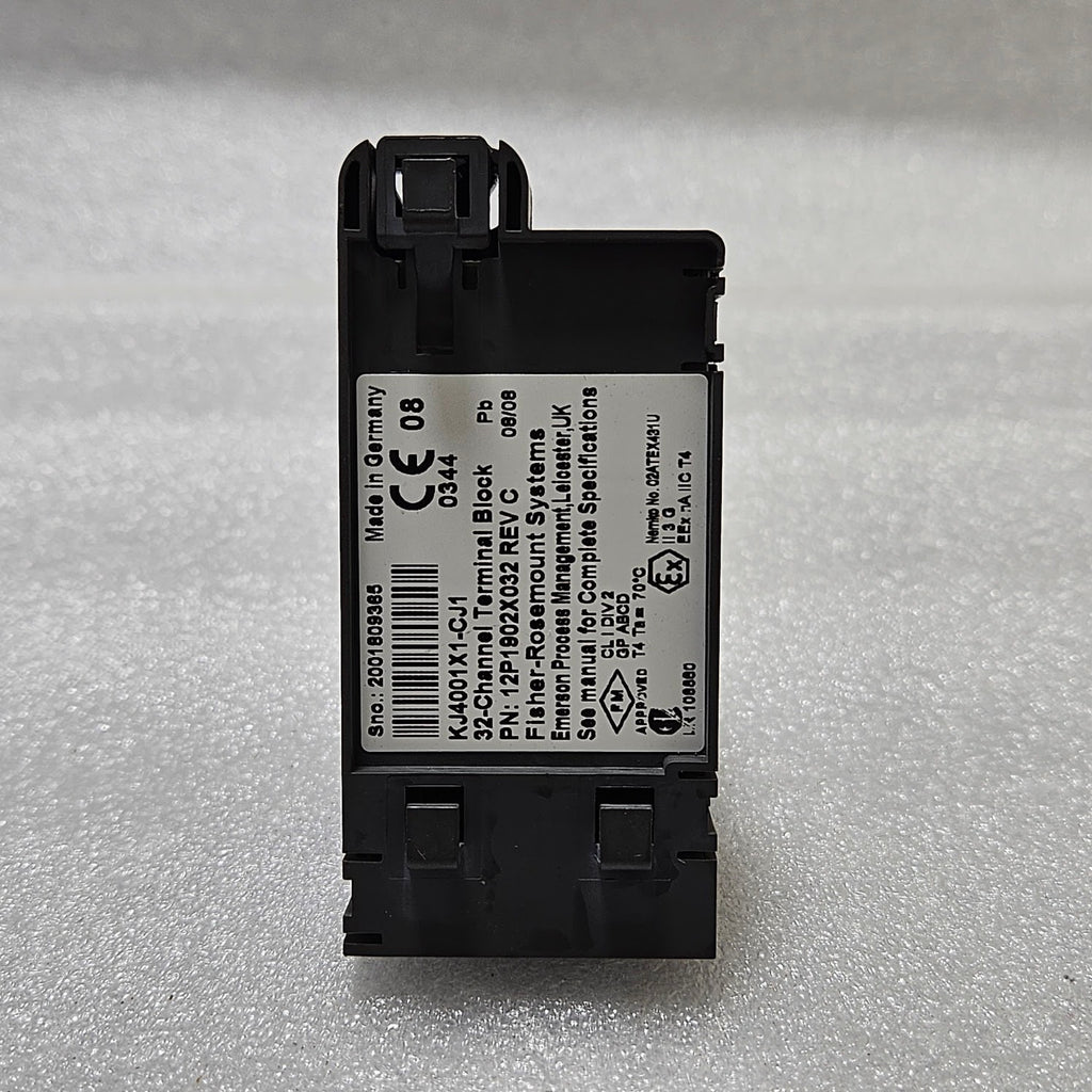 FISHER ROSEMOUNT KJ4001X1-CJ1 32-CHANNEL TERMINAL BLOCK 12P1902X032 REV C