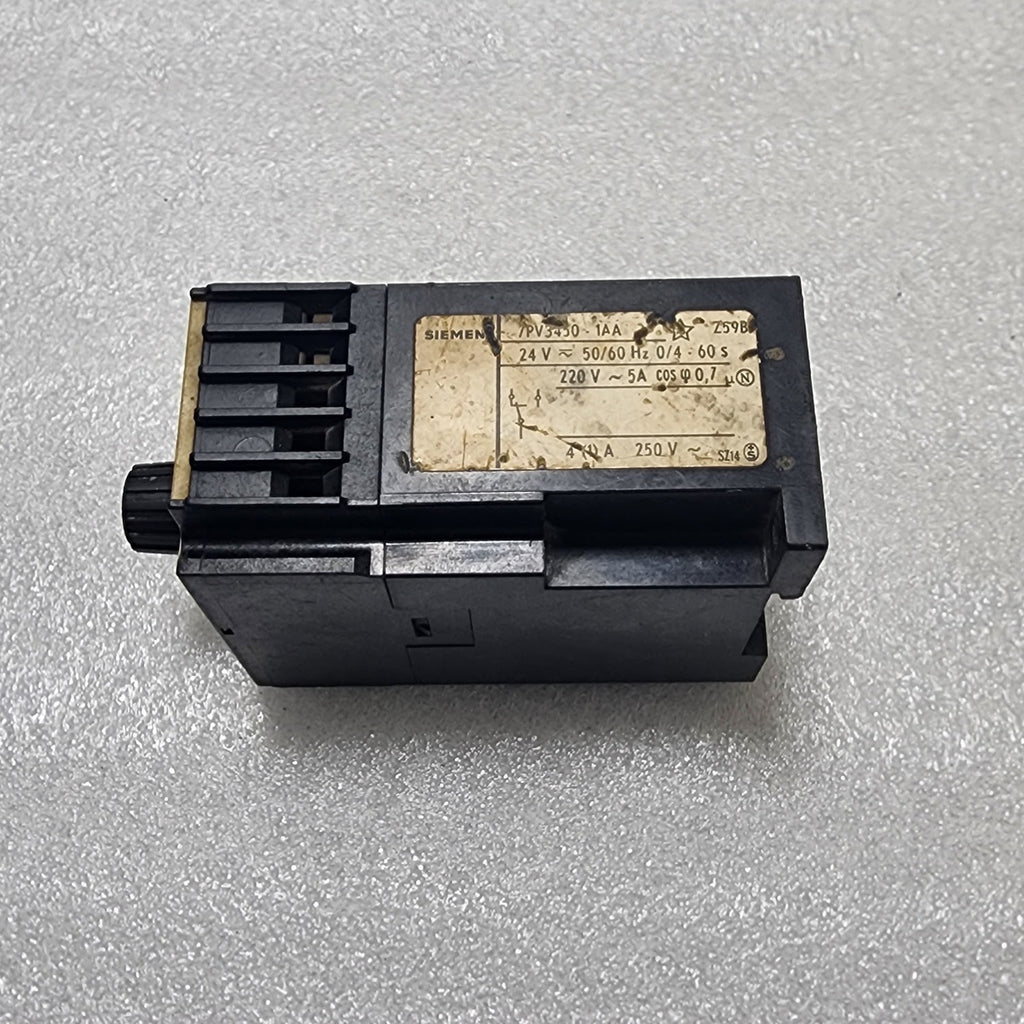 SIEMENS 7PV3450-1AA TIMER RELAY 24VAC-DC 0/4-60S