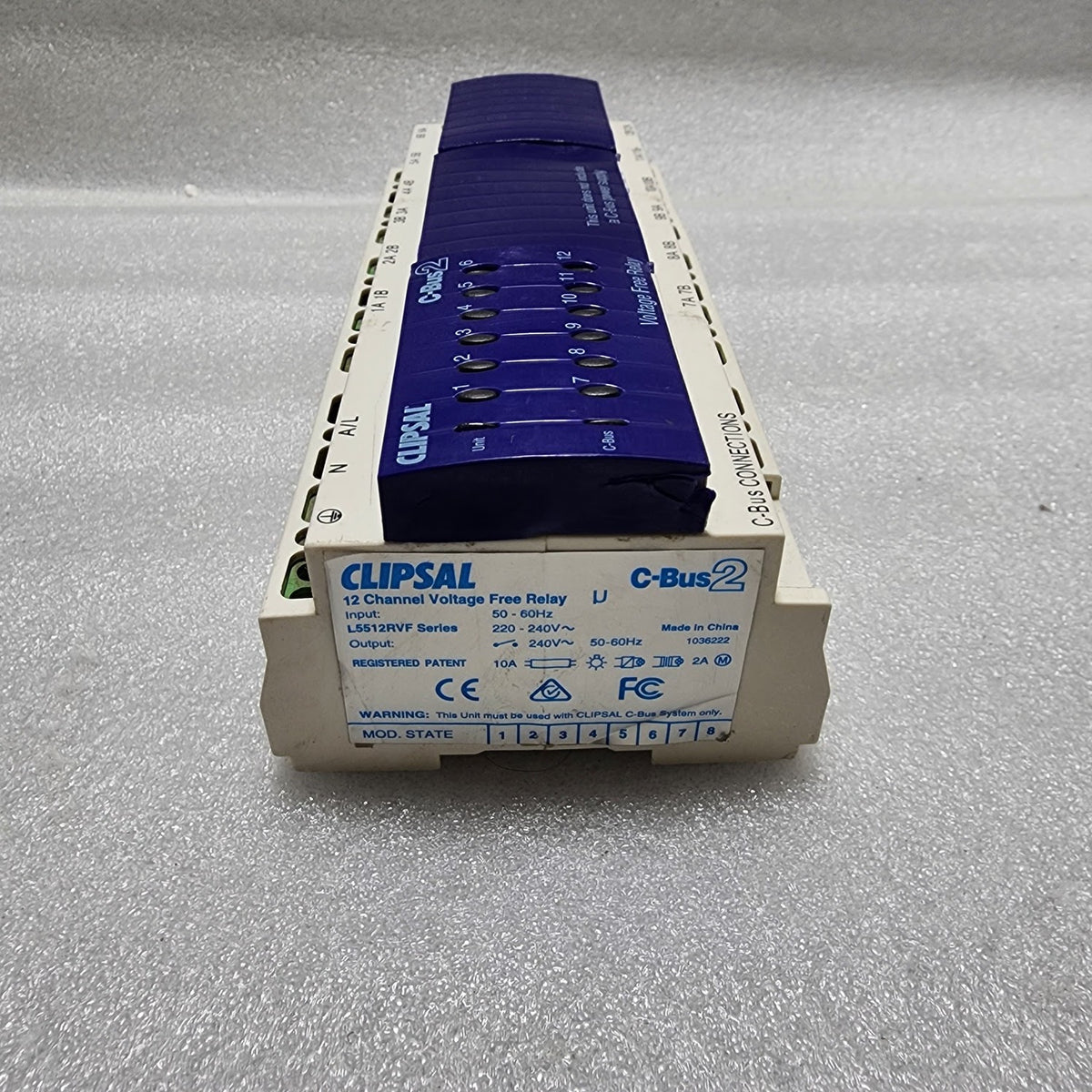 CLIPSAL L5512RVF 12-CHANNEL VOLTAGE FREE RELAY