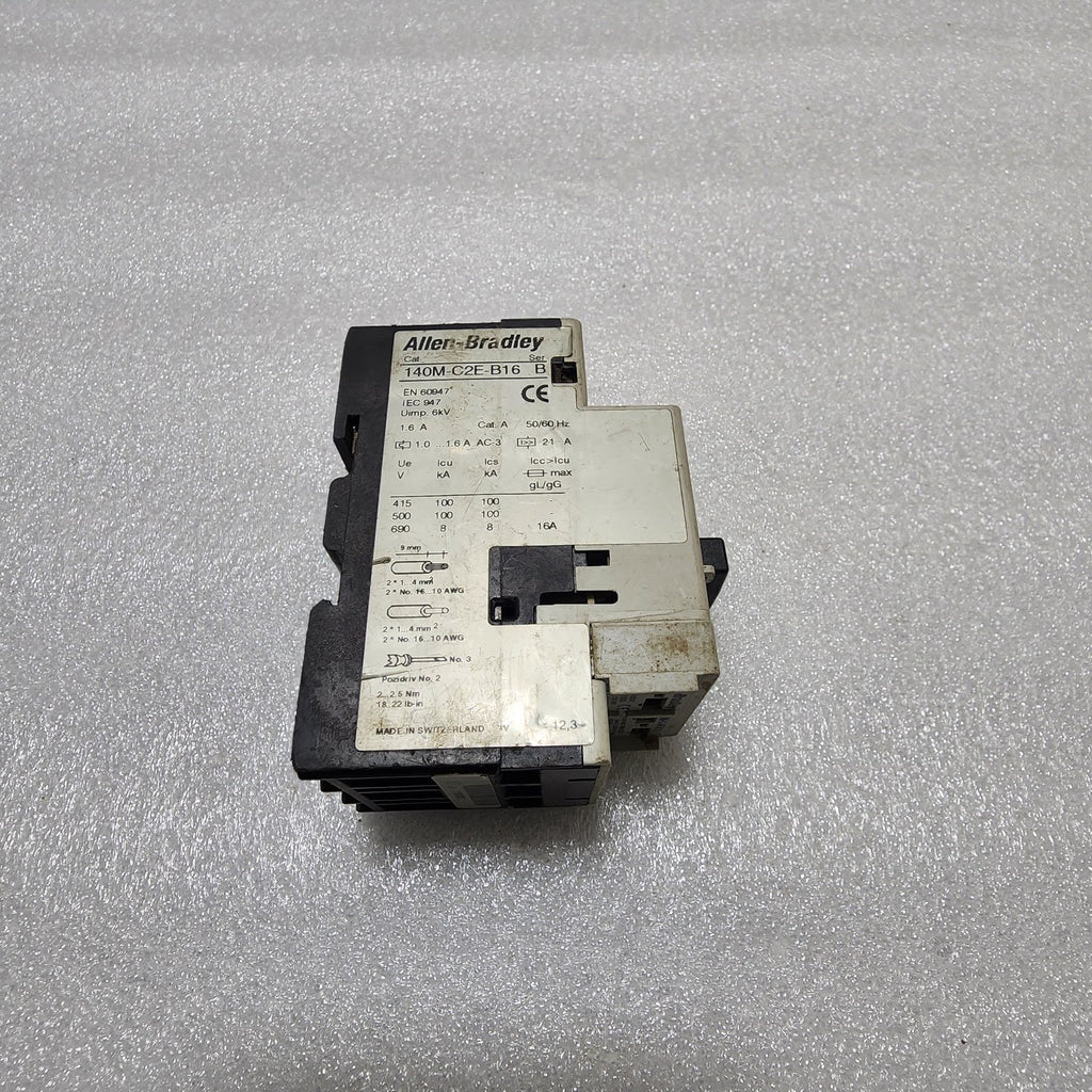 ALLEN BRADLEY CAT 140M-C2E-B16 SER B MOTOR CIRCUIT BREAKER