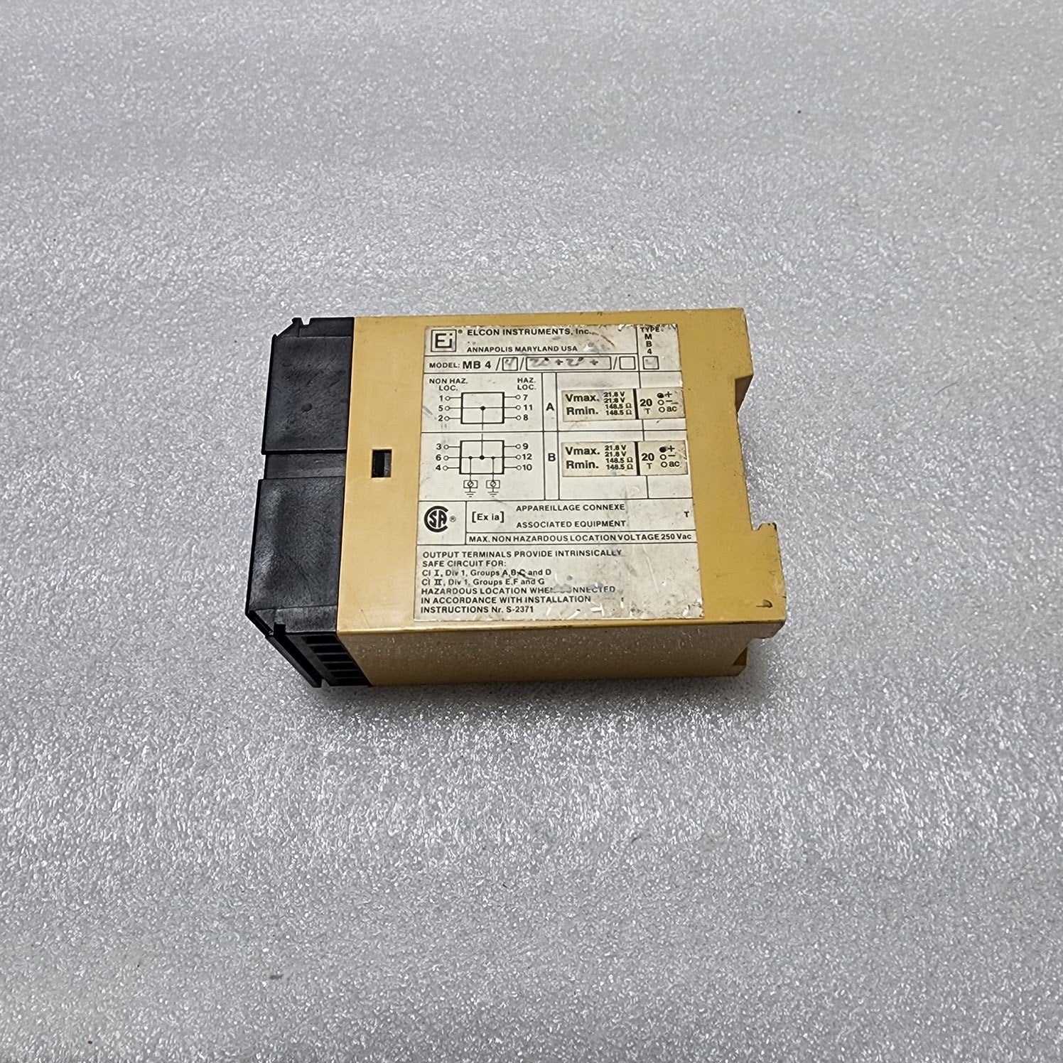 ELCON INSTRUMENT MB4/8/20+20 MULTI BARRIER SYSTEM