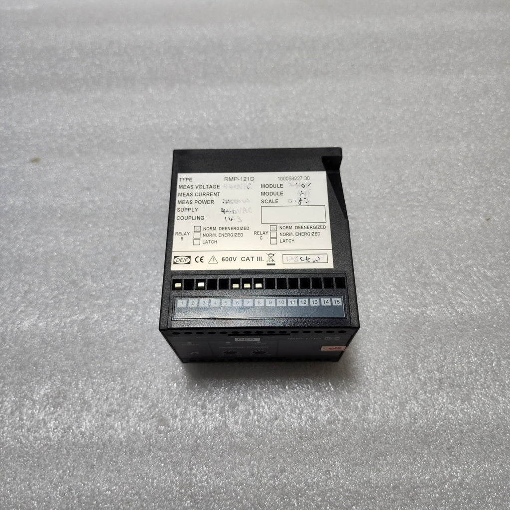 DEIF RMP-121D REVERSE POWER RELAY 100058227.30 440VAC