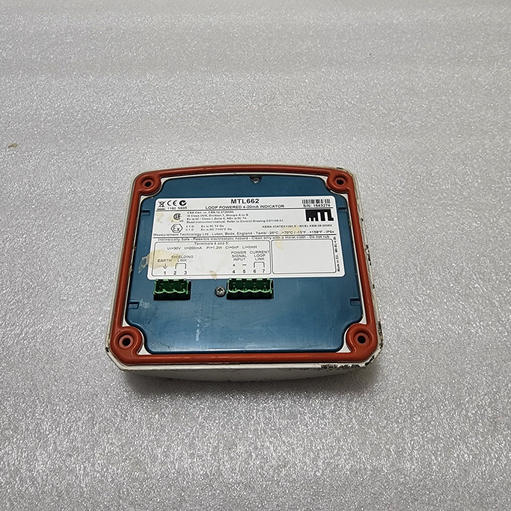 MEASUREMENT  MTL662 LOOP POWERED 4-20mA INDICATOR