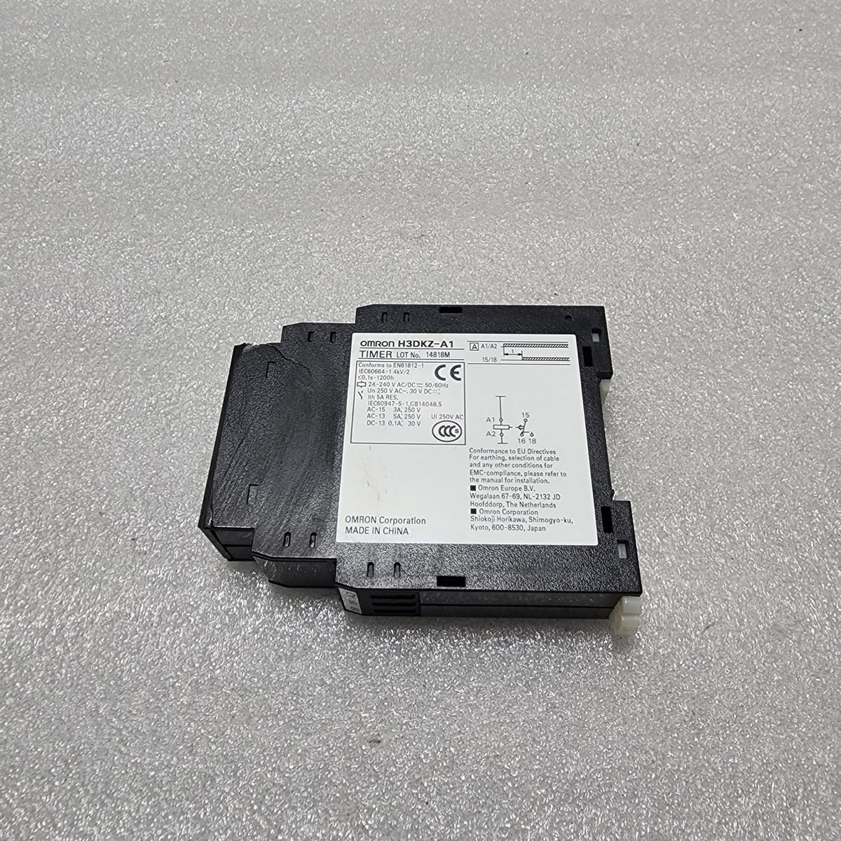 OMRON H3DKZ-A1 TIMER 0.1S-1200H 24-240V AC/DC