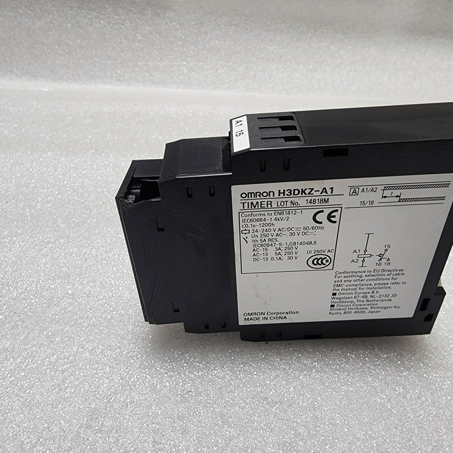 OMRON H3DKZ-A1 TIMER 0.1S-1200H 24-240V AC/DC