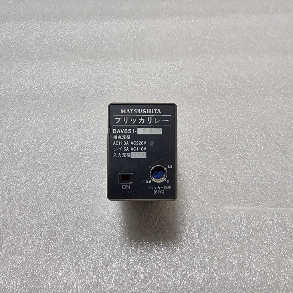 MATSUSHITA BAV851-24 FLICKER RELAY 24VDC