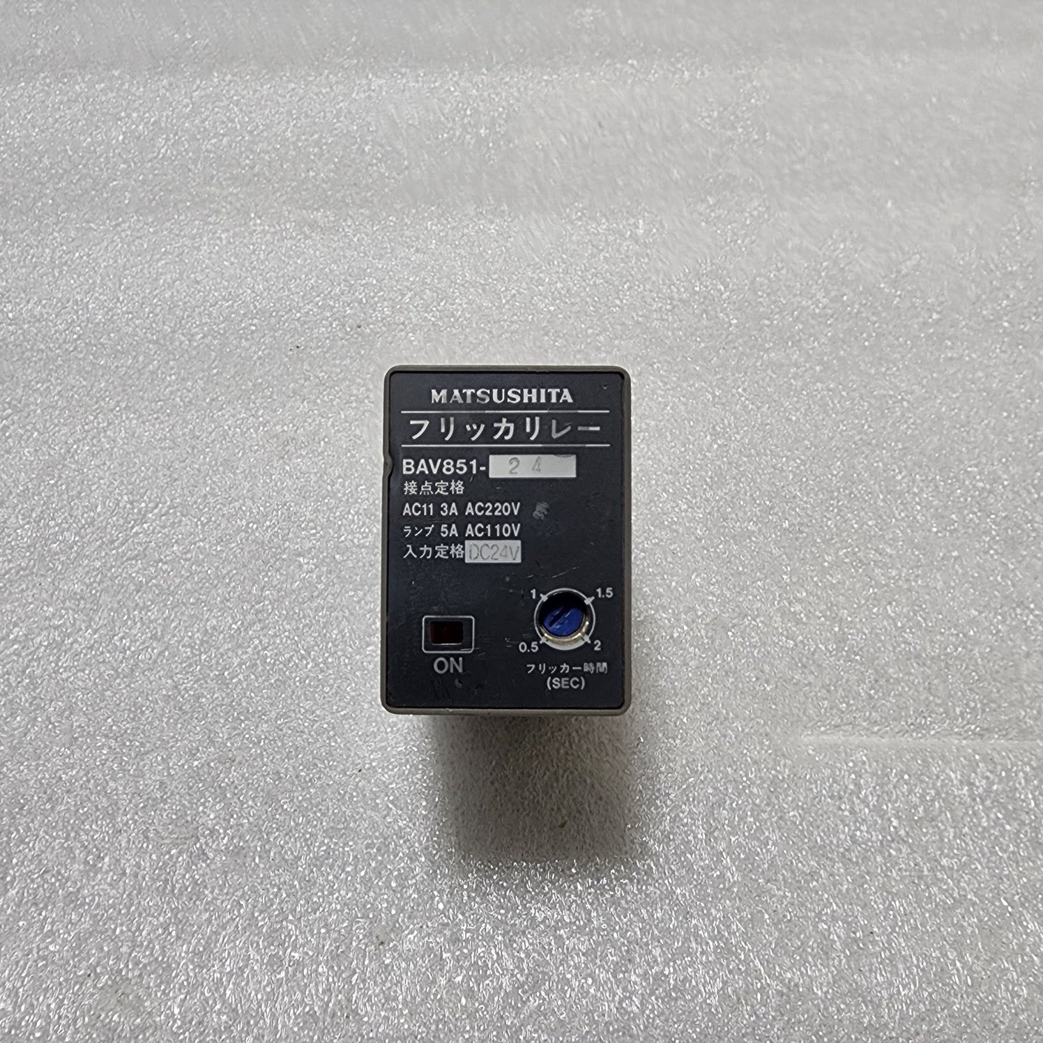 MATSUSHITA BAV851-24 FLICKER RELAY 24VDC