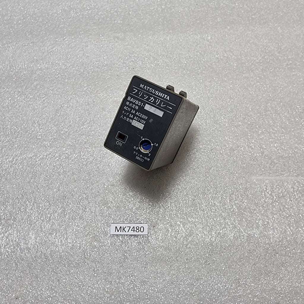 MATSUSHITA BAV851-24 FLICKER RELAY 24VDC