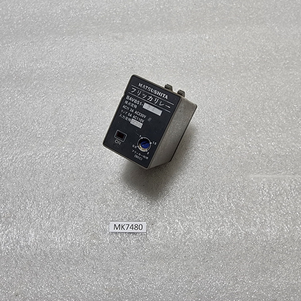 MATSUSHITA BAV851-24 FLICKER RELAY 24VDC