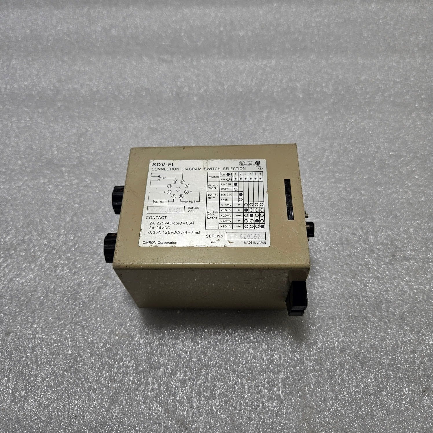 OMRON SDV-FL7 VOLTAGE SENSOR
