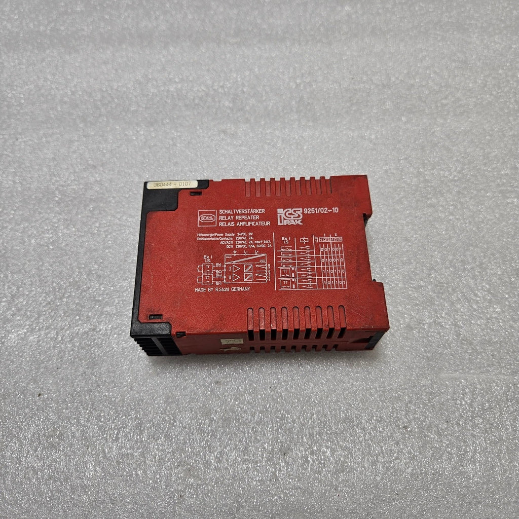 STAHL 9251/02-10 RELAY REPEATER 24VDC