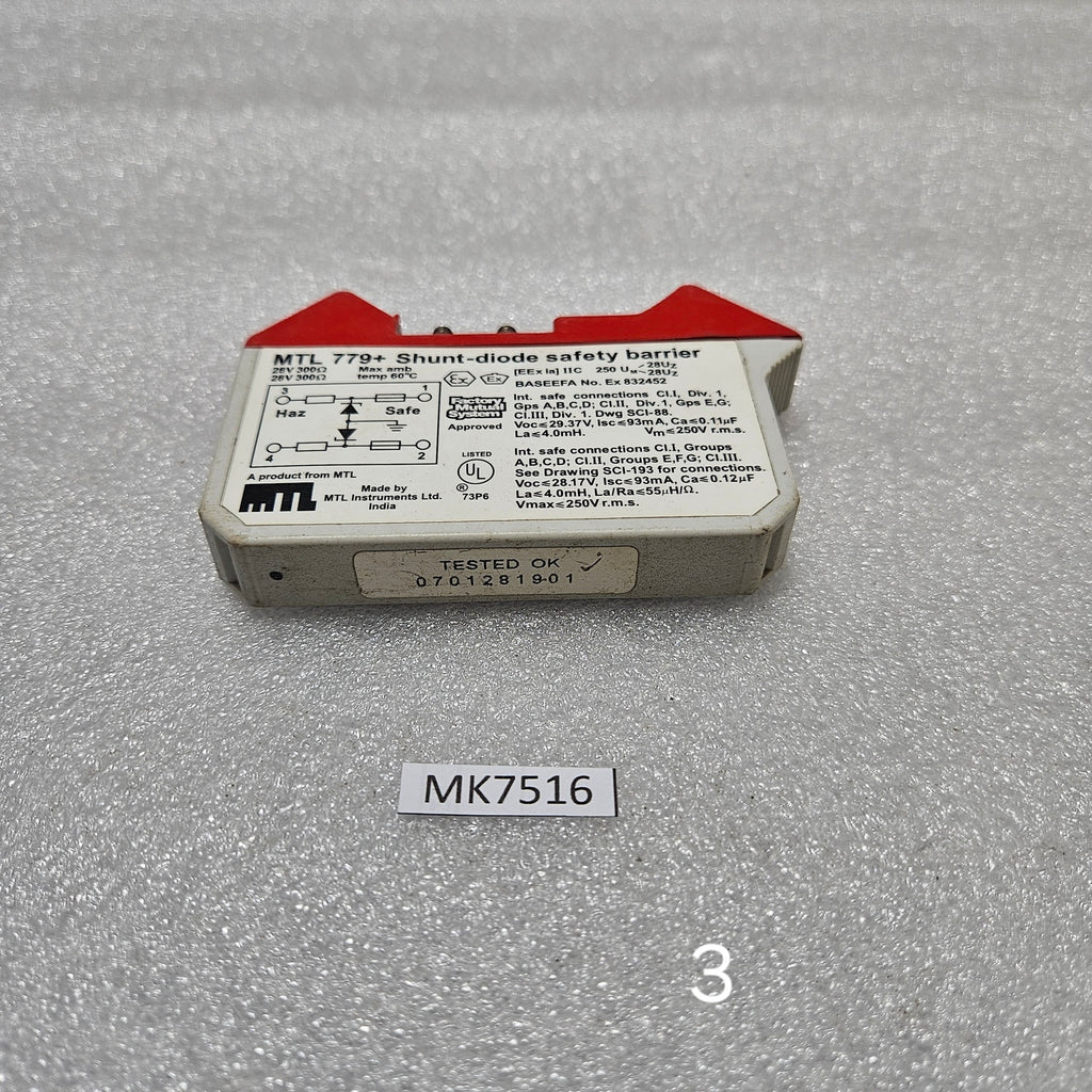 MEASURMENT TECHNOLOGY MTL 779+ SHUNT DIODE SAFETY BARRIER