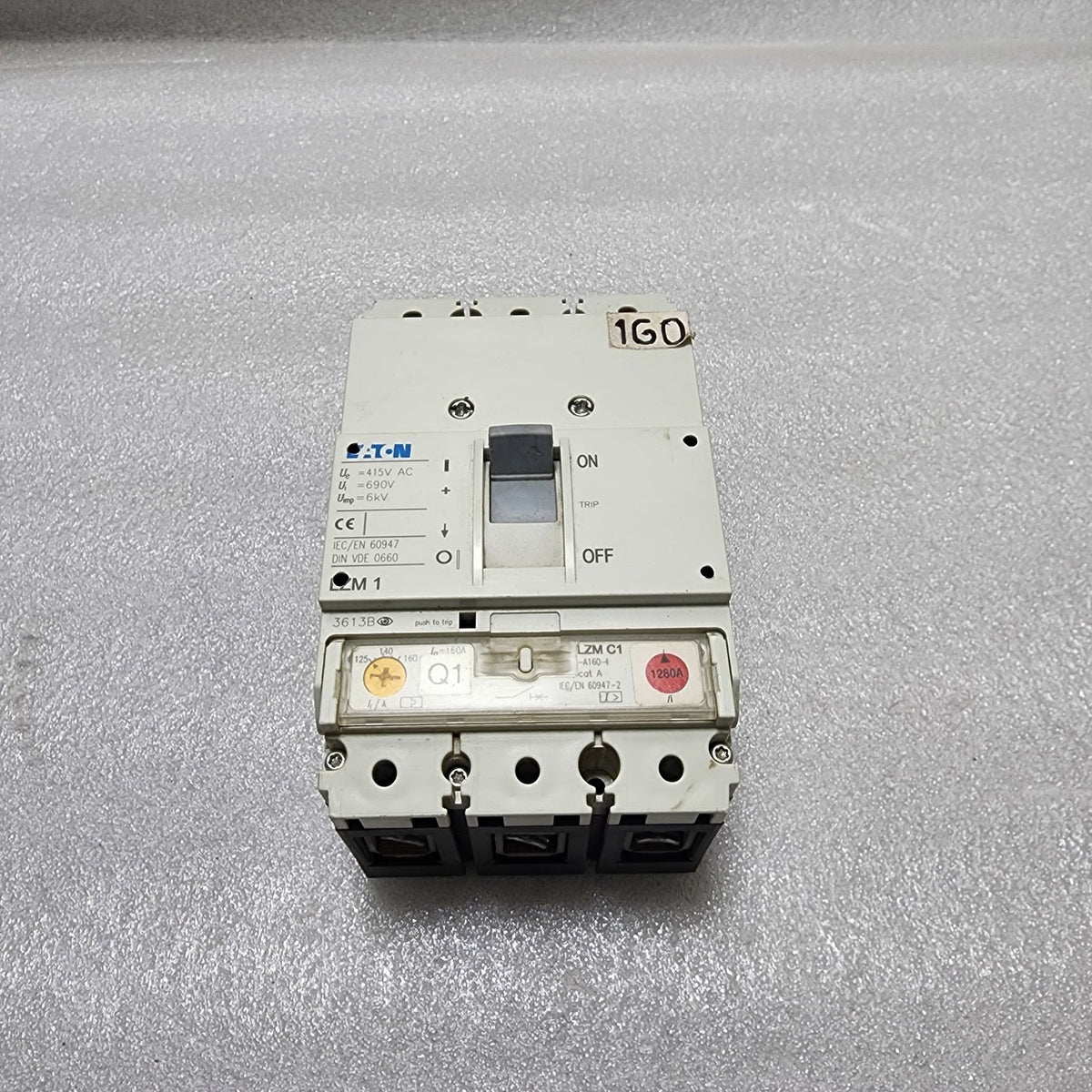 EATON LZM 1 CIRCUIT BREAKER 160A RELAY LZM C1