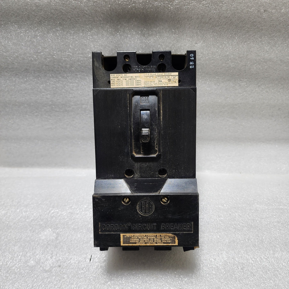 I-T-E CORDON 5051.0001.16 CIRCUIT BREAKER 50A