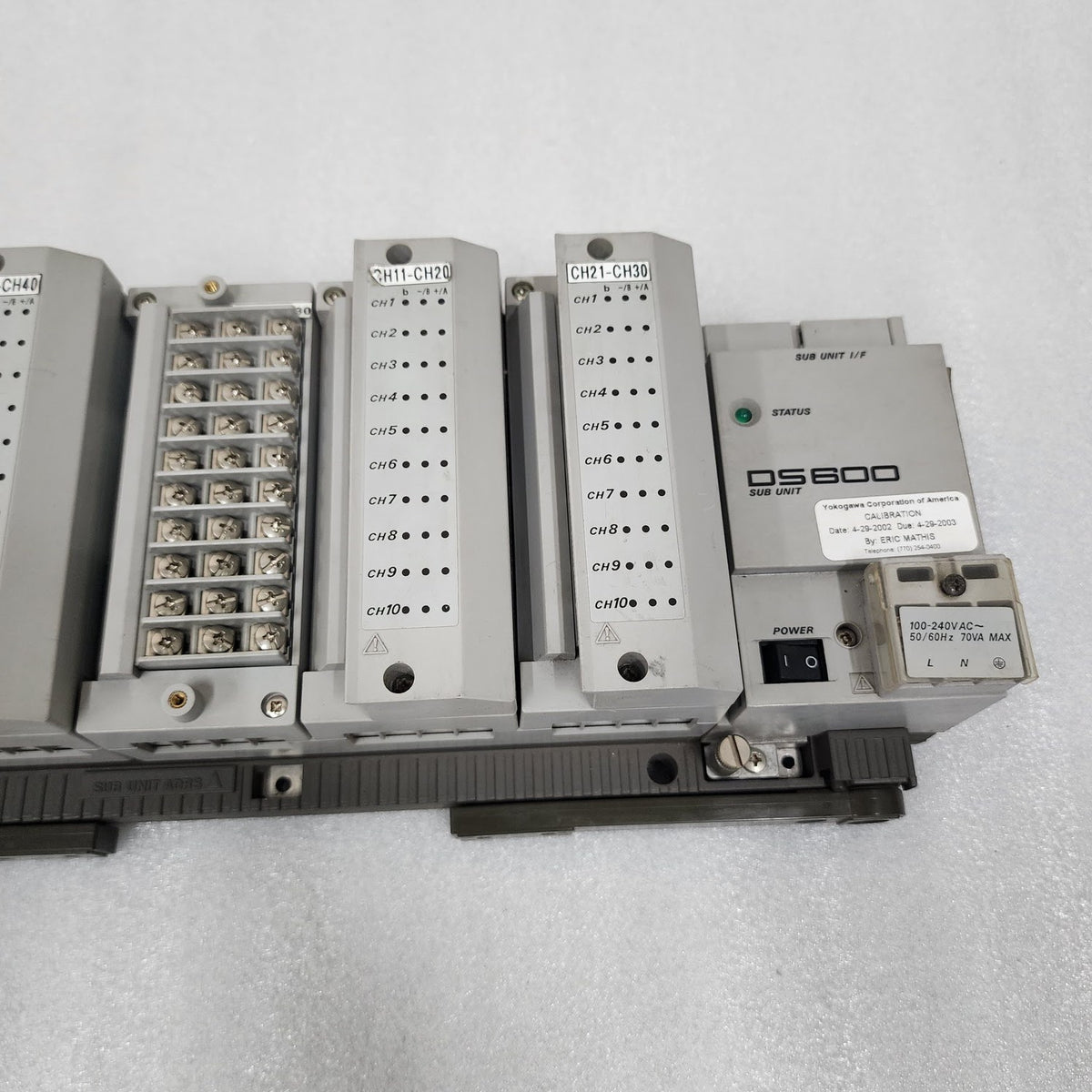 YOKOGAWA DS800 SUB UNIT DS600-00-1W 100-240VAC DARWIN