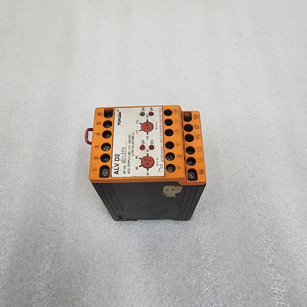 MINILEC ALV D2 PHASE FAILURE RELAY 380-415-440VAC