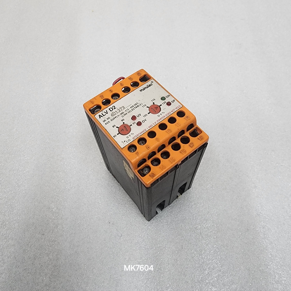 MINILEC ALV D2 PHASE FAILURE RELAY 380-415-440VAC