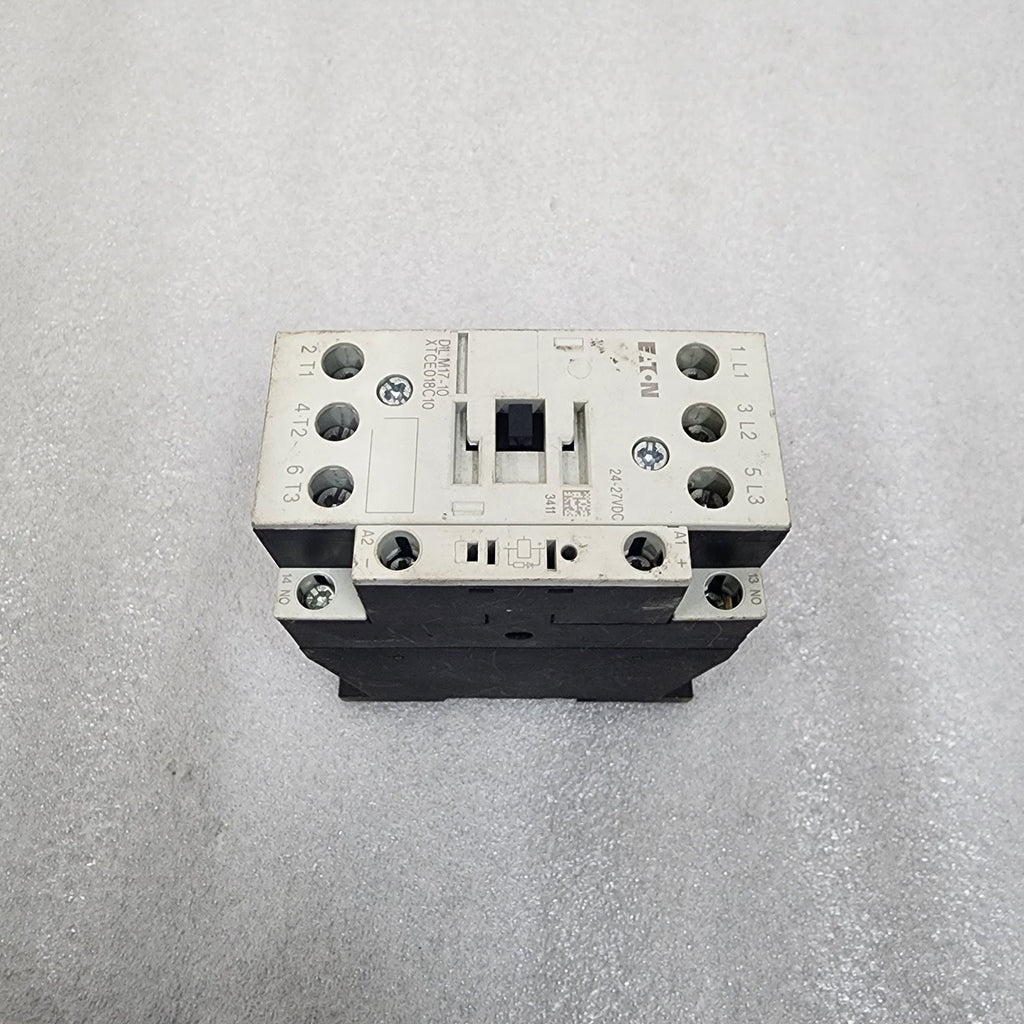 EATON DIL M17-10 3-POLE CONTACTOR XTCE018C10 24-27VDC