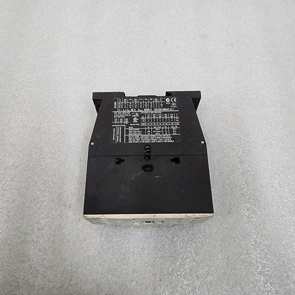 EATON DIL M17-10 3-POLE CONTACTOR XTCE018C10 24-27VDC