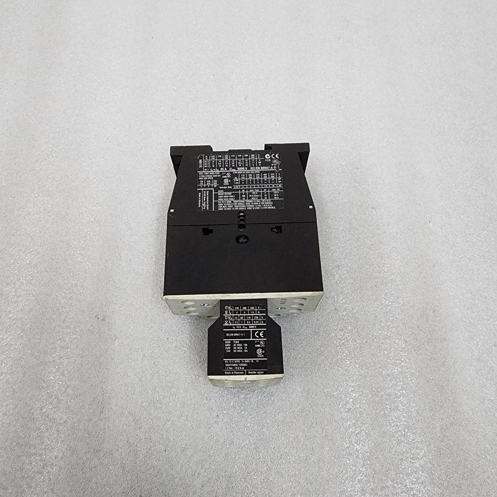 EATON DIL M17-10 3-POLE CONTACTOR XTCE018C10 24-27VDC XTCEXFAC22