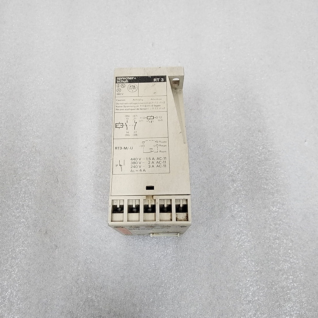 SPRECHER + SCHUH RT 3-A THERMISTOR PROTECTION RELAY RT3-M/-U