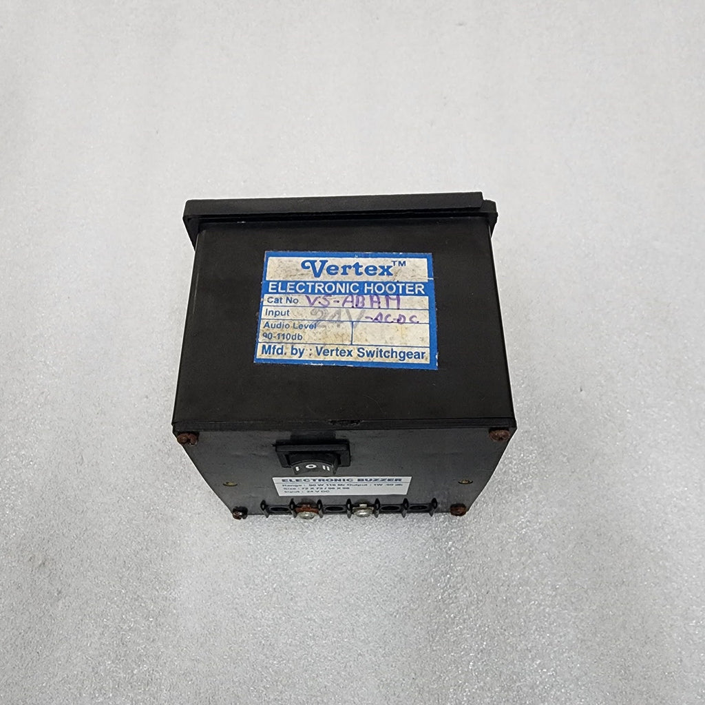 VERTEX ELECTRONIC BUZZER 90W 110MR ELECTRONIC HOOTER 1W-90DB 24VDC