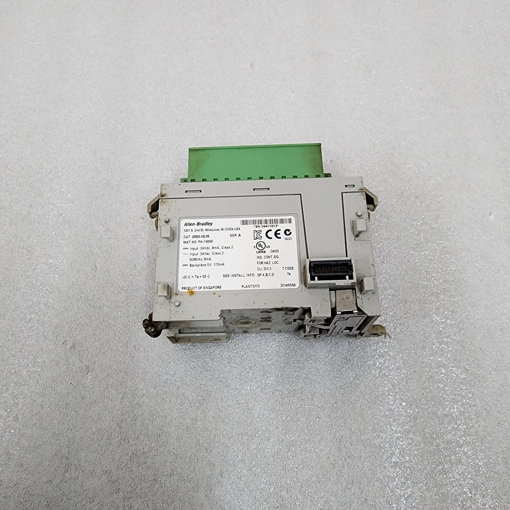 ALLEN BRADLEY CAT 2085-IQ16 SER A 74699 (BODY BURNED) WORKING