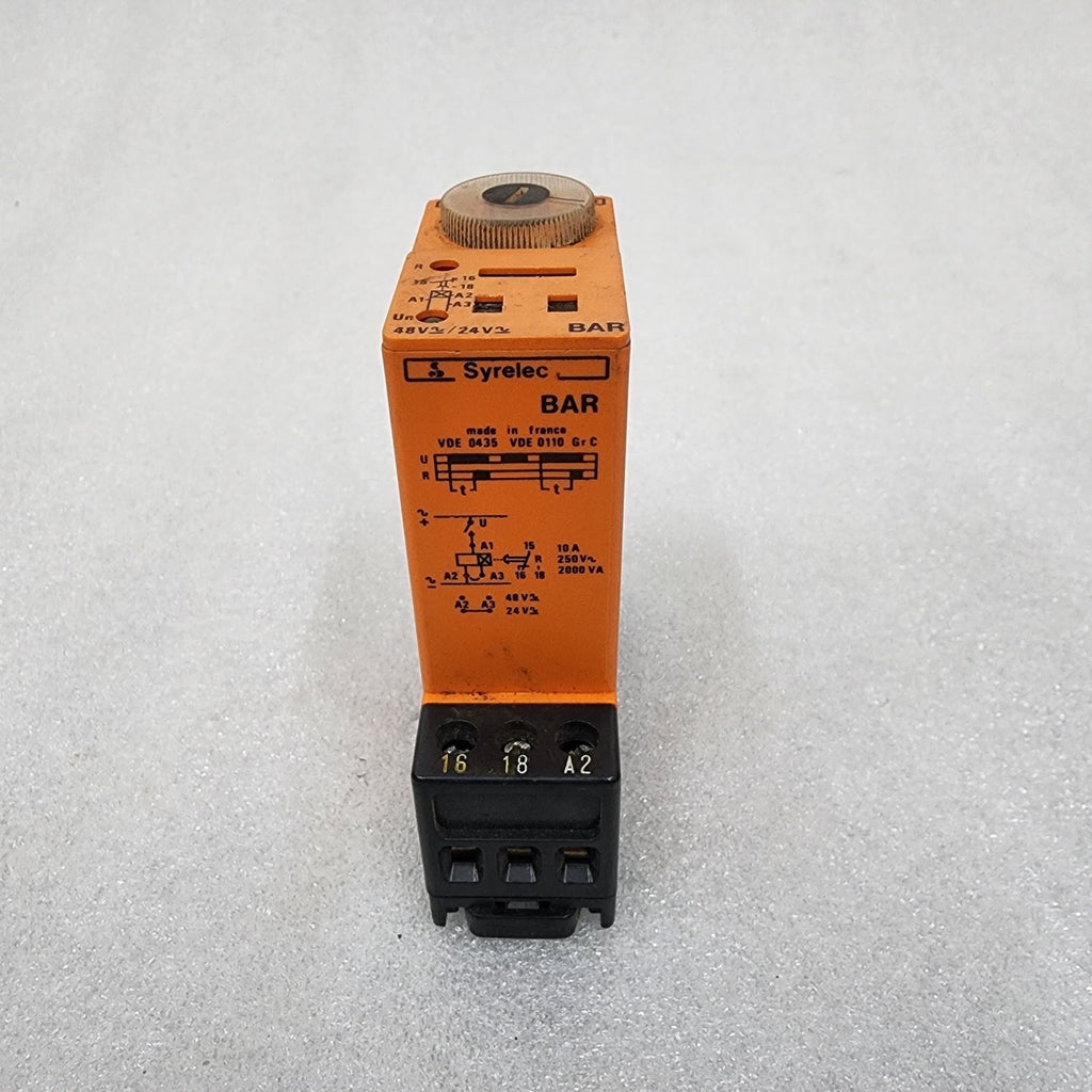 SYRELEC BAR TIME RELAY 48/24V