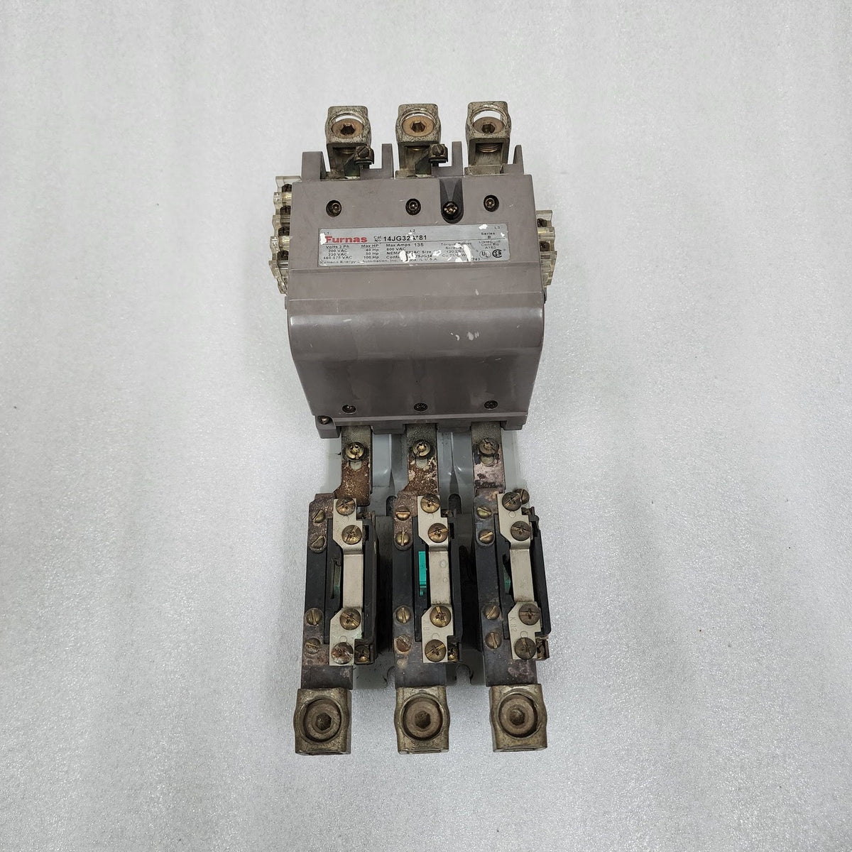 FURNAS 14JG32A-81 SER B MOTOR STARTER 135A 190-240V