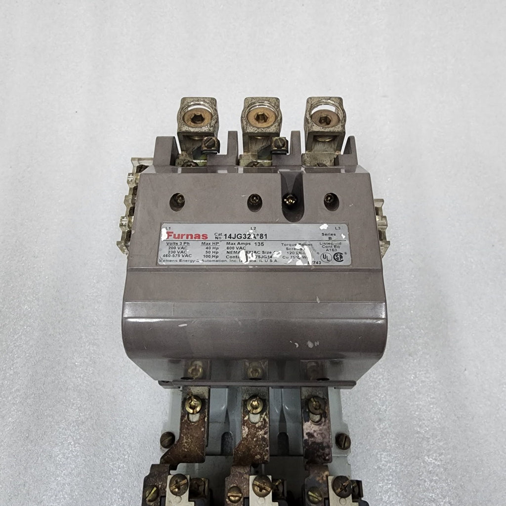 FURNAS 14JG32A-81 SER B MOTOR STARTER 135A 190-240V