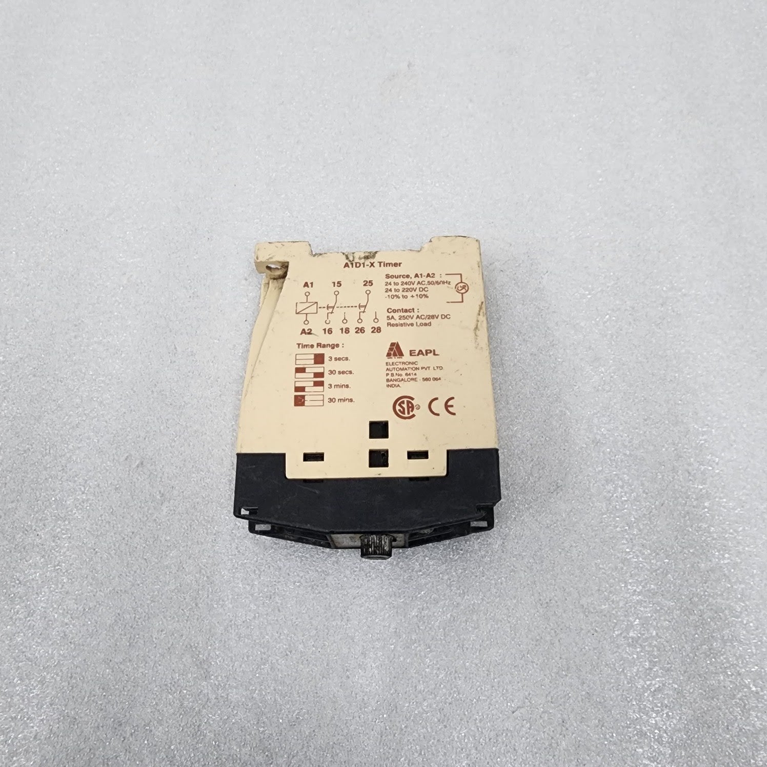 EAPL A1D1-X TIMER RELAY 24-240VAC/24-220VDC