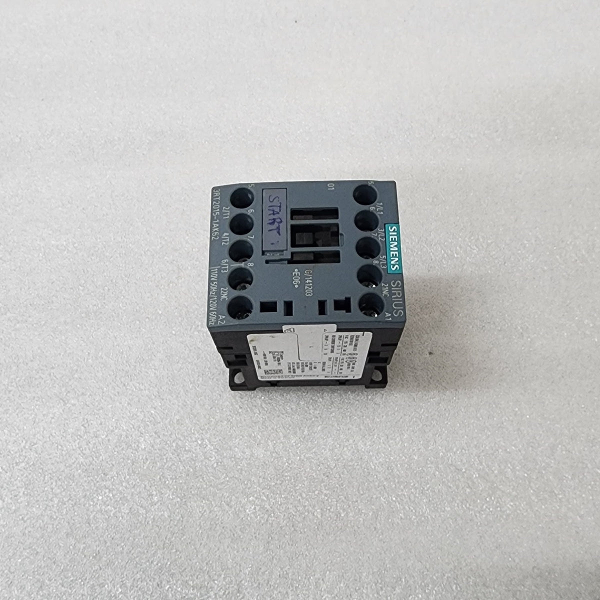 SIEMENS 3RT2015-1AK62 AC POWER CONTACTOR 110-120V