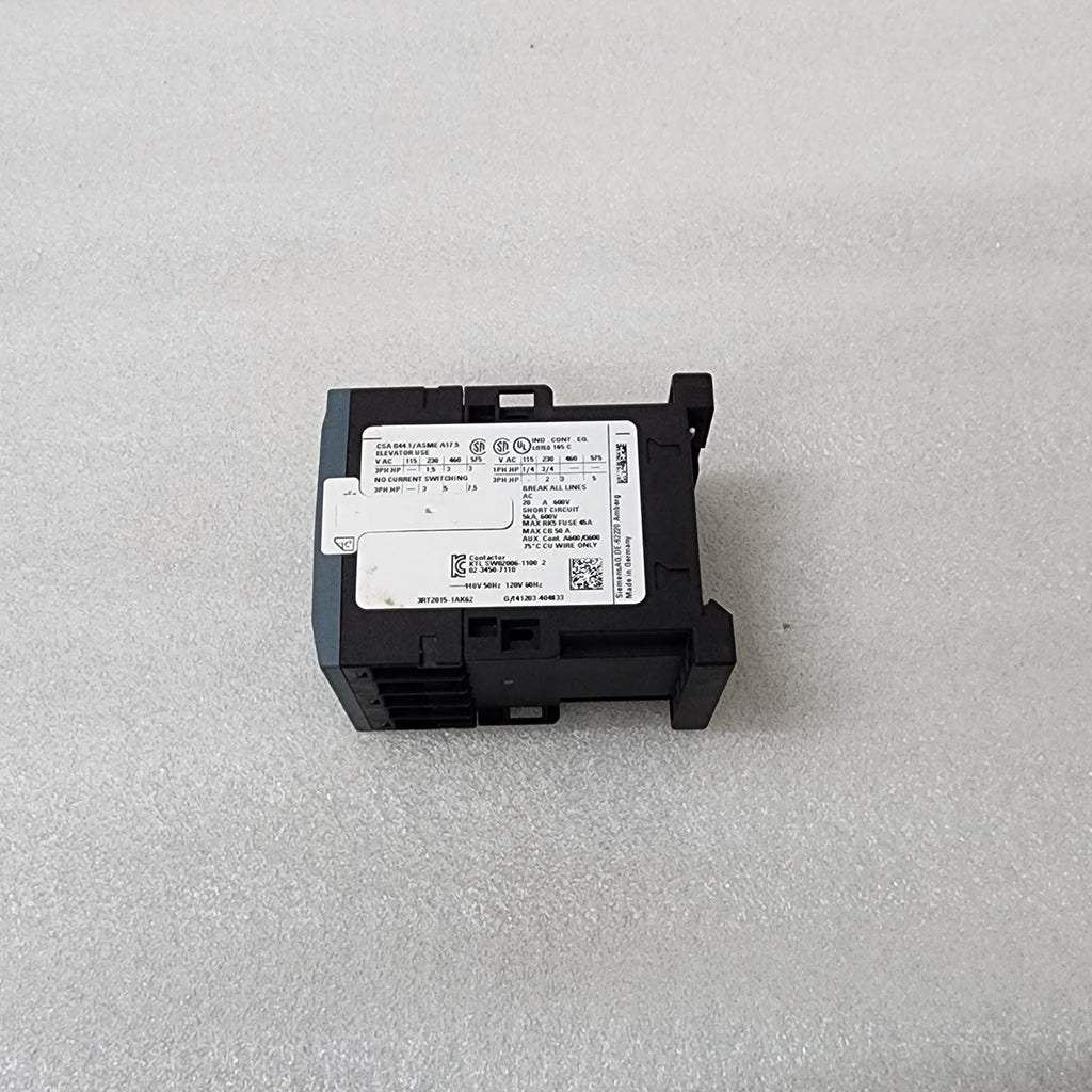 SIEMENS 3RT2015-1AK62 AC POWER CONTACTOR 110-120V