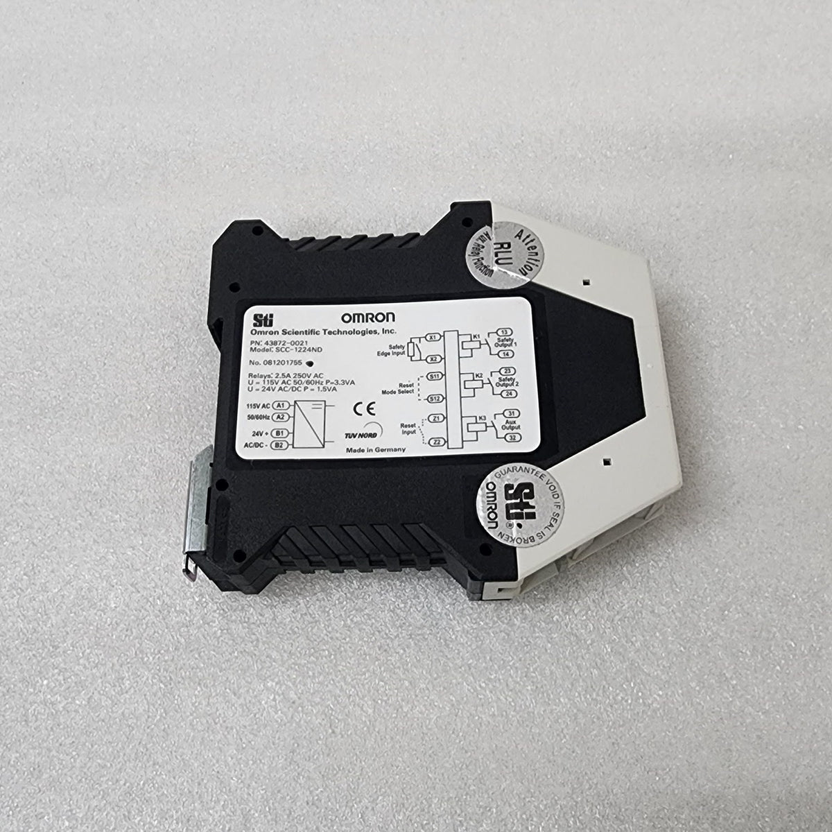 OMRON SCC-1224ND SAFETY EDGE CONTROLLER 43872-0021