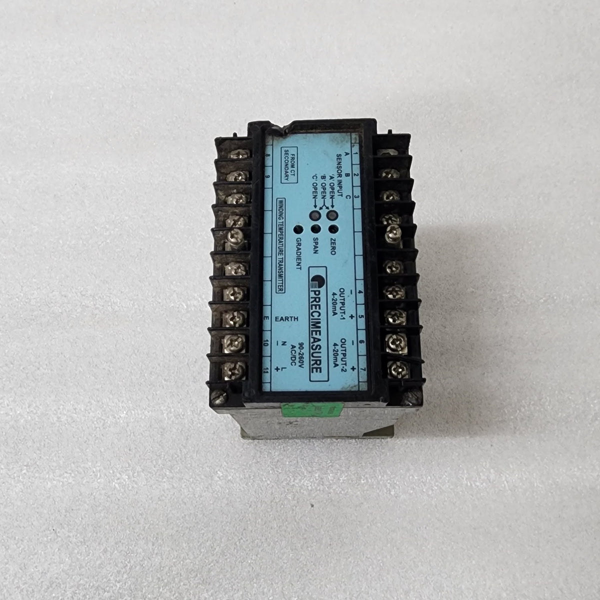 PRECIMEASURE 2220-R2 WINDING TEMPERATURE TRANSMITTER INDICATOR 90-260V AC/DC