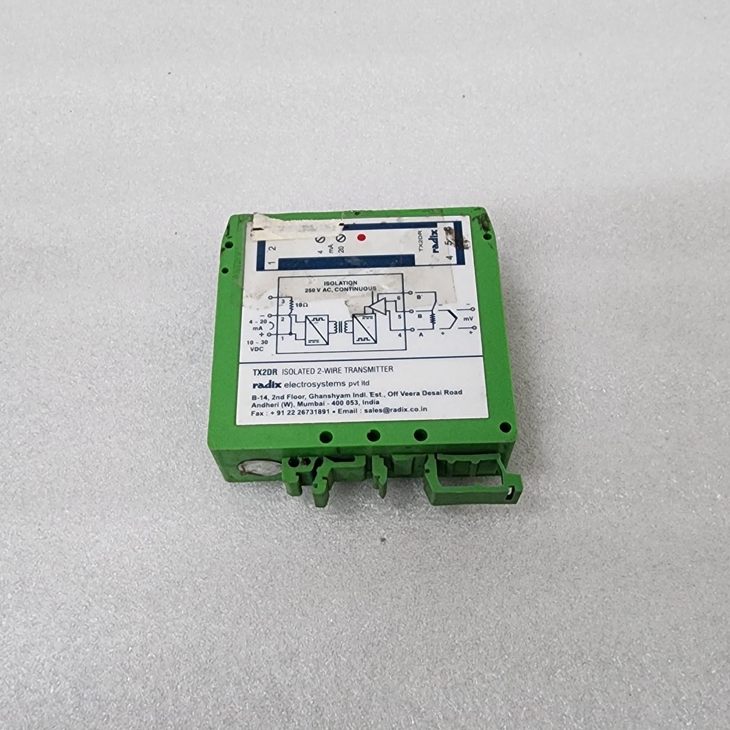 RADIX TX2DR TEMPERATURE TRANSMITTER 10-30V