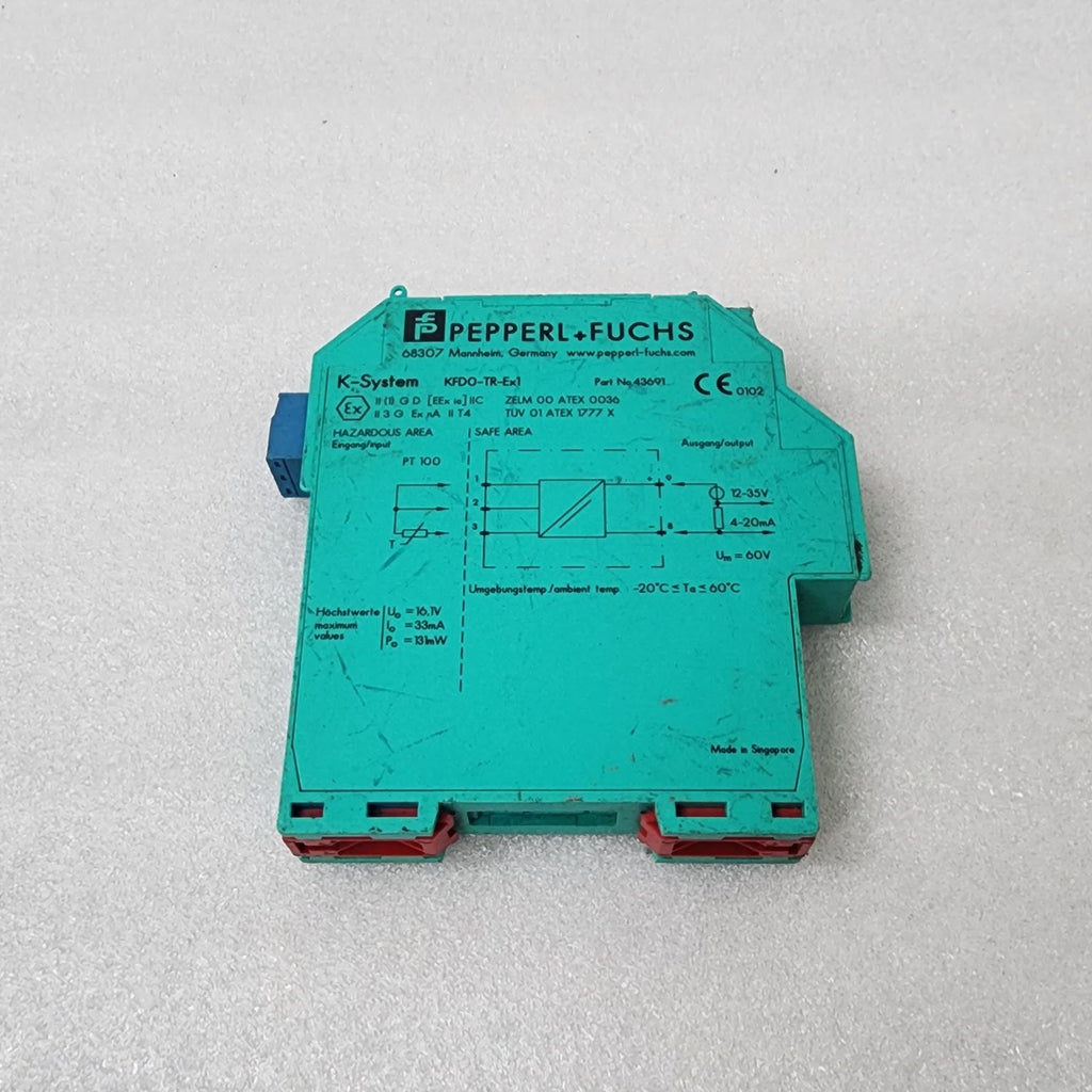 PEPPERL + FUCHS KFD0-TR-EX1 RTD CONVERTER 43691