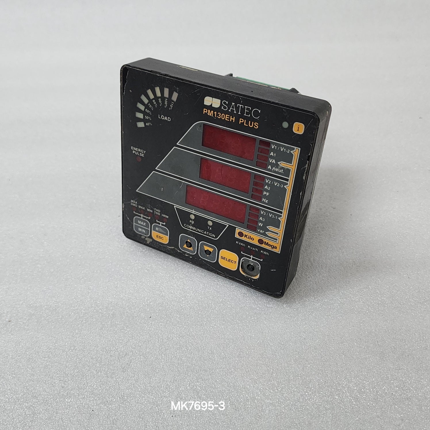 SATEC PM130EH PLUS POWER MONITOR KWH METER