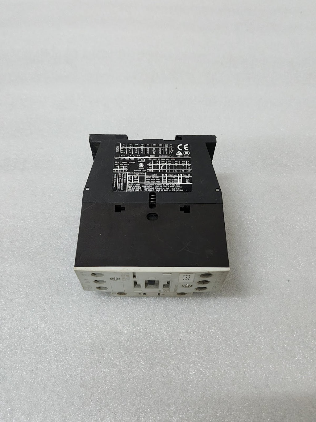 EATON DIL M17-01 MAGNETIC CONTACTOR XTCE018C01 230V
