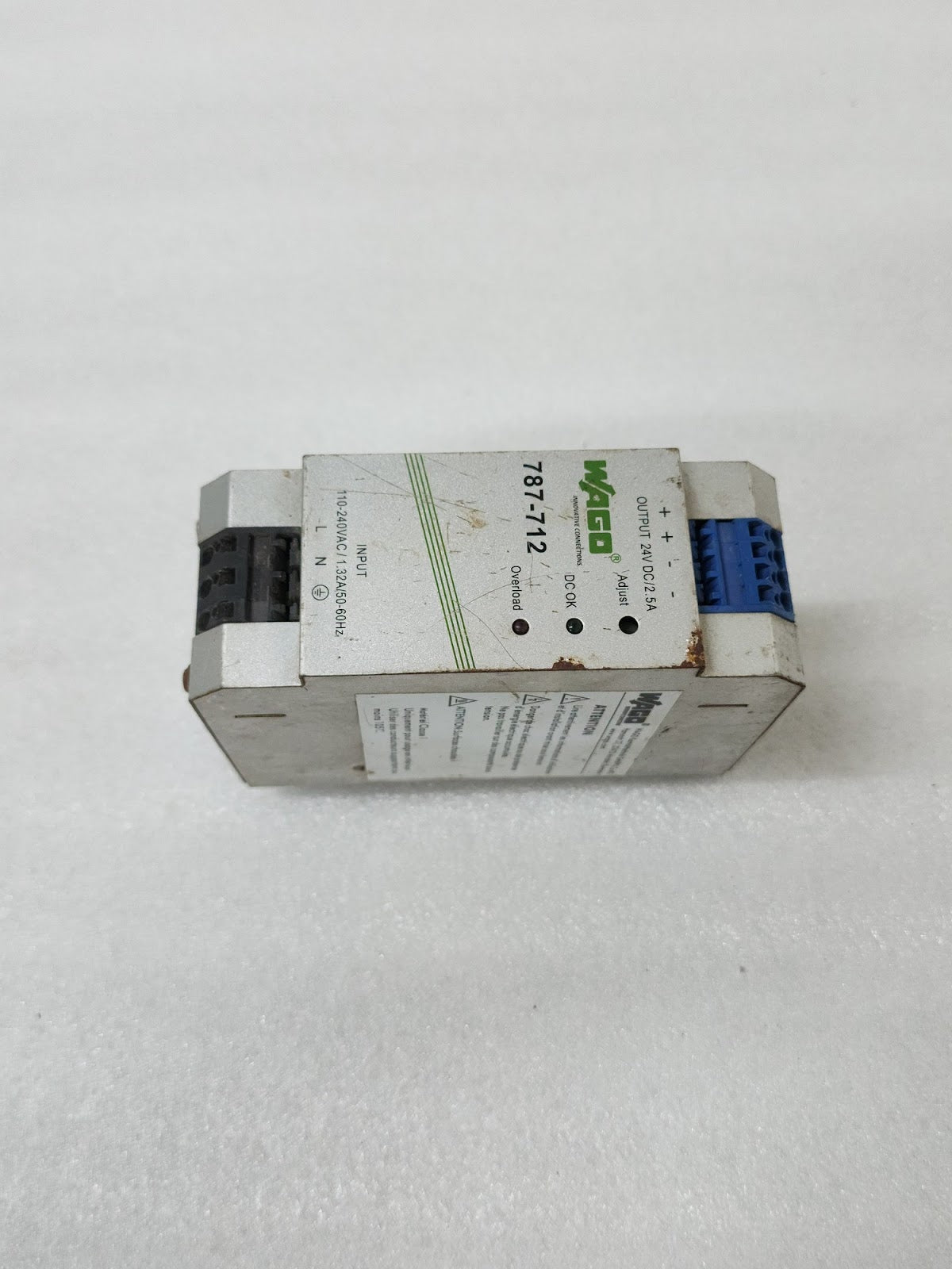 WAGO 787-712 DIN RAIL POWER SUPPLY 24VDC 2.5A