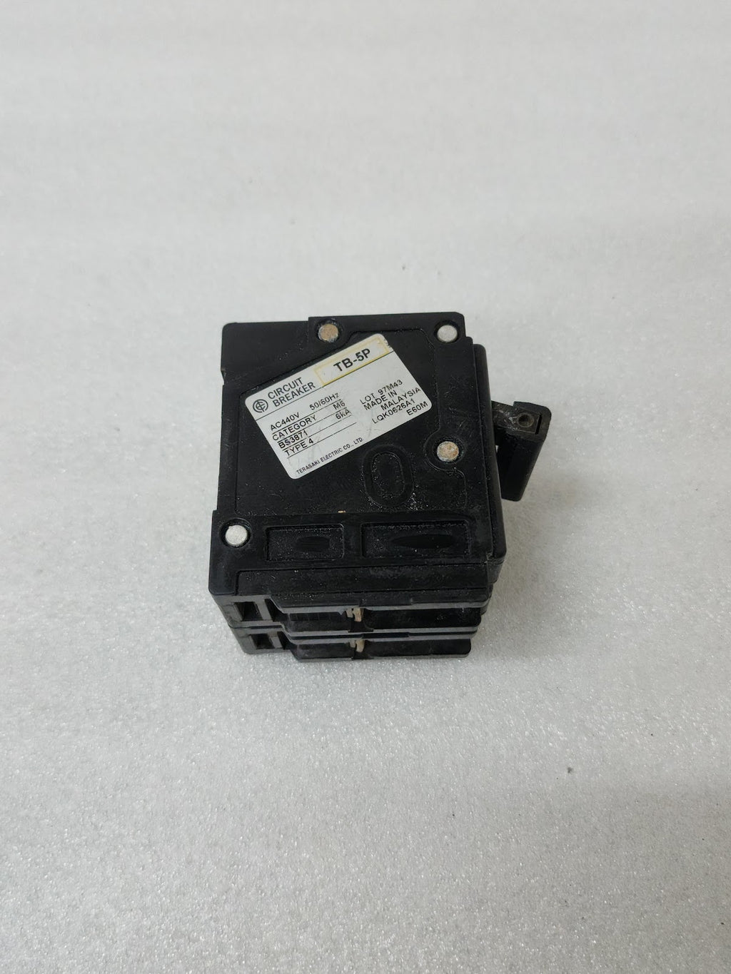 TERASAKI TB-5P 2-POLE CIRCUIT BREAKER 20A