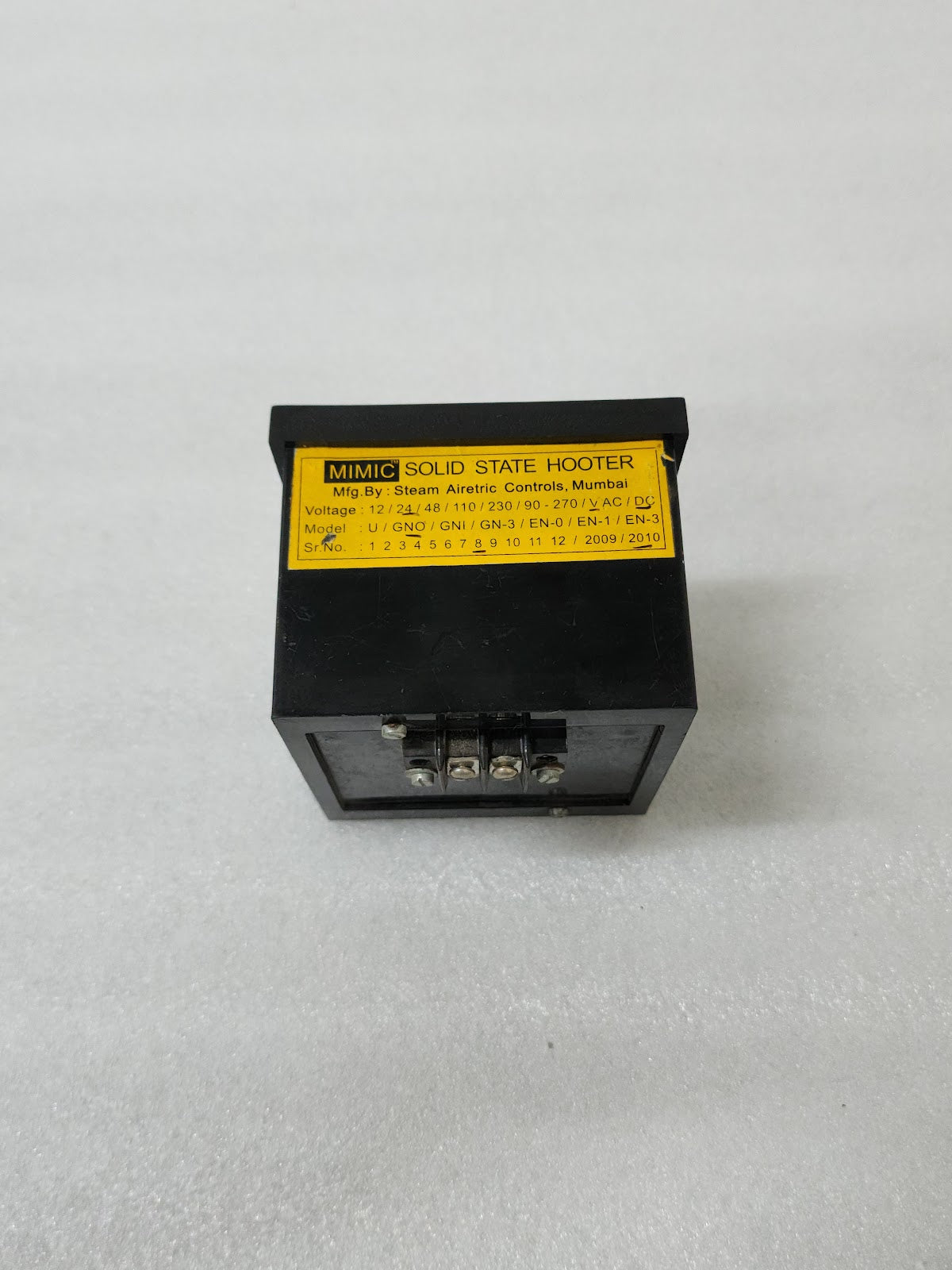 MIMIC GNO SOLID STATE HOOTER 24VDC