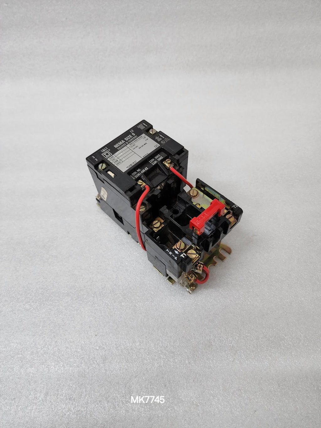 SQUARE D SB0-1 SER A MANUAL MOTOR STARTER COIL VOLTAGE 110-120V