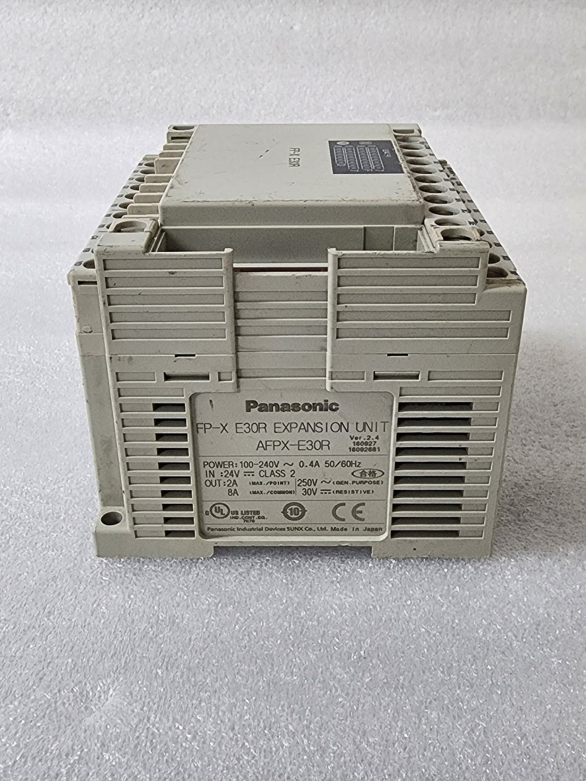 PANASONIC FP-X E30R EXPANSION UNIT AFPX-E30R 240V