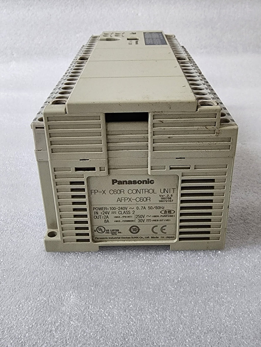 PANASONIC FP-X C60R CONTROL UNIT AFPX-C60R 100-240V