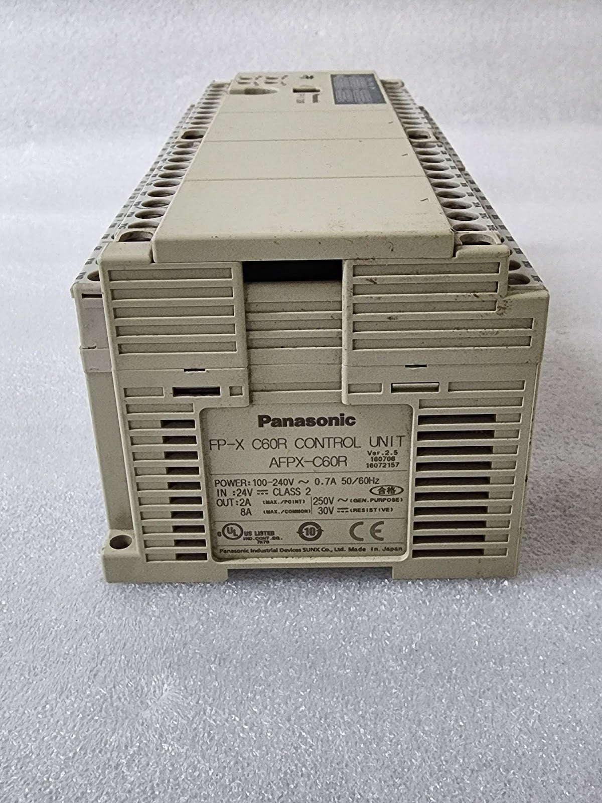 PANASONIC FP-X C60R CONTROL UNIT AFPX-C60R 100-240V