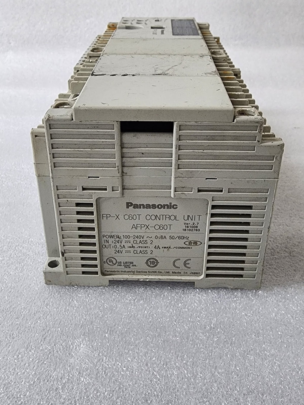PANASONIC FP-X C60T CONTROL UNIT AFPX-C60T 100-240V