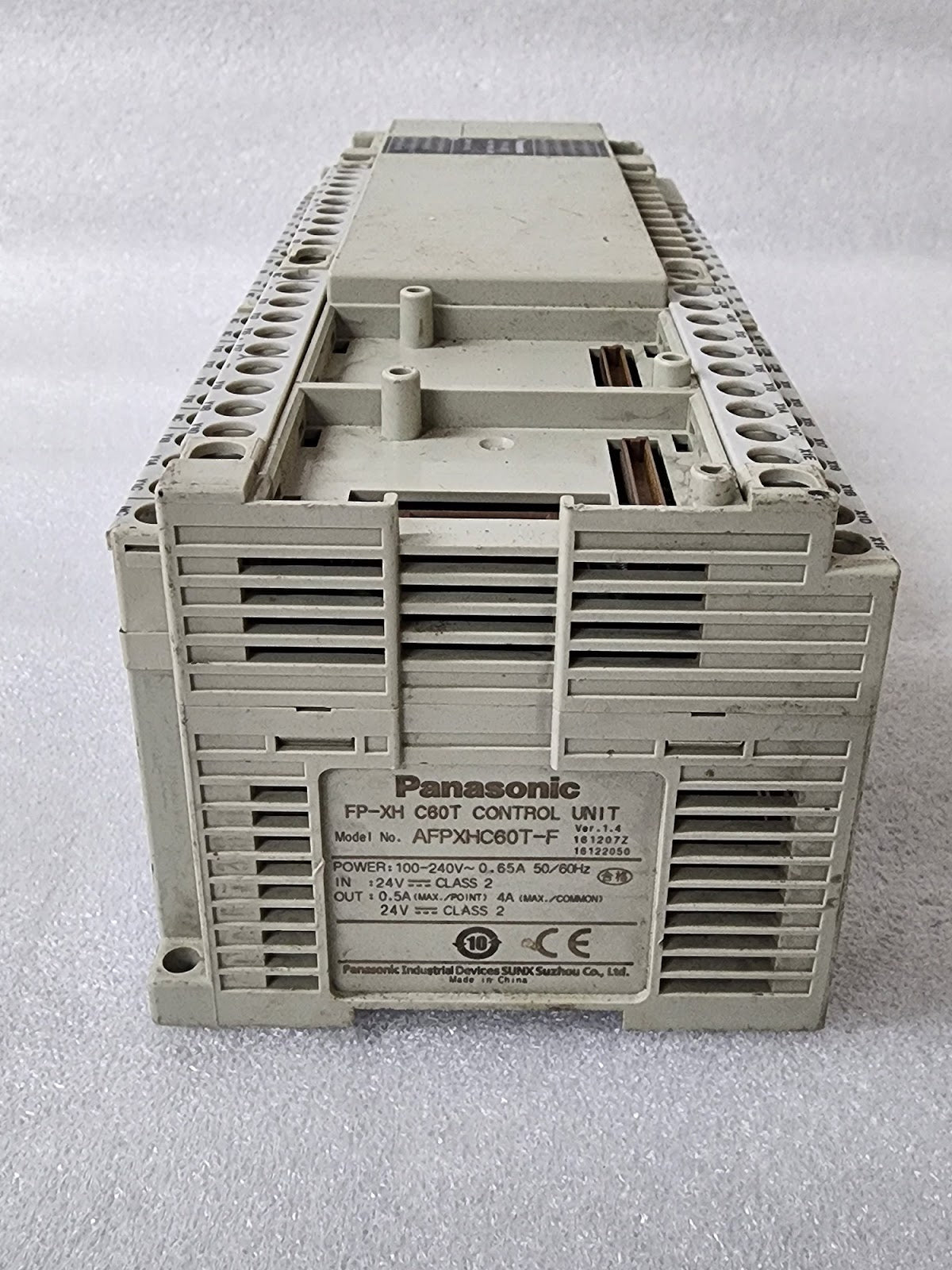 PANASONIC FP-XH C60T CONTROL UNIT AFPXHC60T-F 100-240V