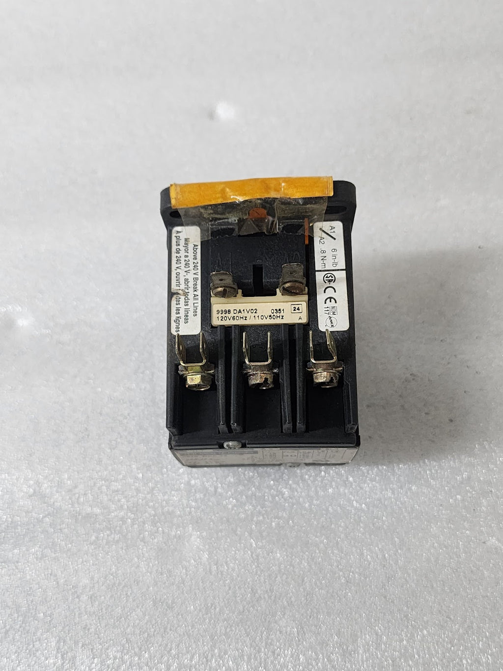 SQUARE D 8910DPA33 3-POLE DIFINITE PURPOSE MAGNETIC CONTACTOR 110-120V
